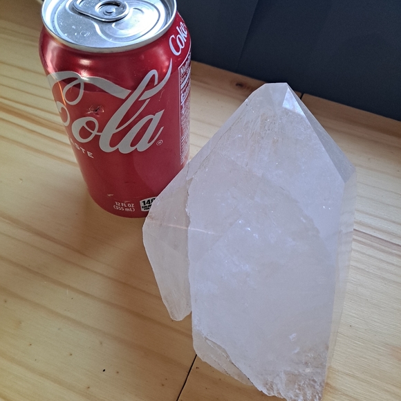 Large Clear Quartz Crystal Point Free Standing Crystal - Picture 6 of 10